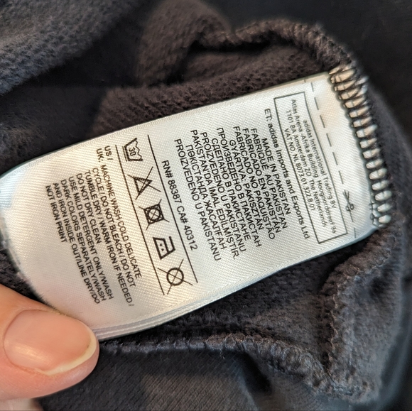 ADIDAS Originals Women's Trefoil Hoodie Black and White - Picture 9 of 11